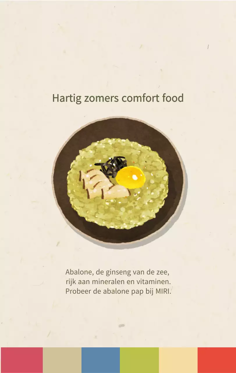 Beige Traditionele Eetkalender