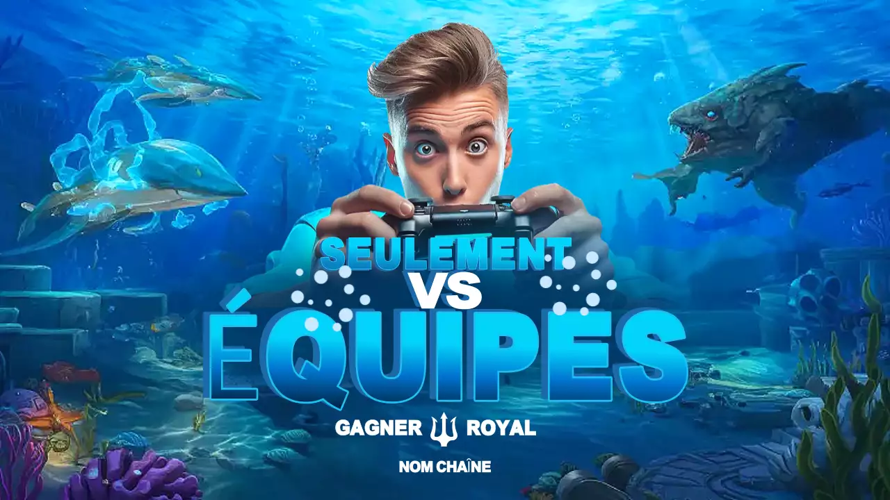 Publicité pour les jeux modernes bleus