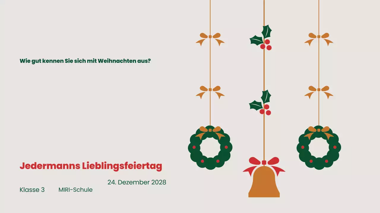 Einfache Weihnachtsgeschenke