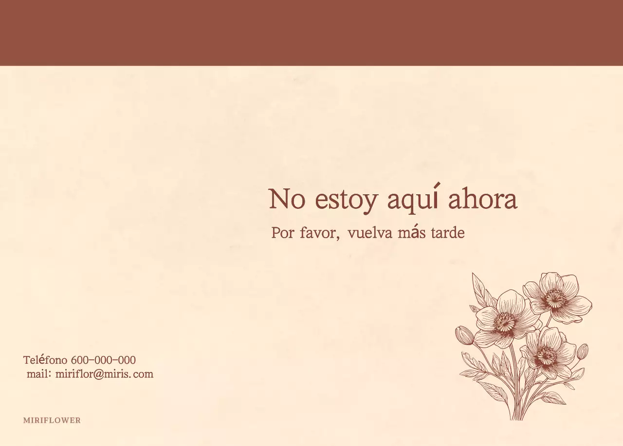 Un calendario sentimental de floristería en concepto de papel tejido marrón claro y marrón