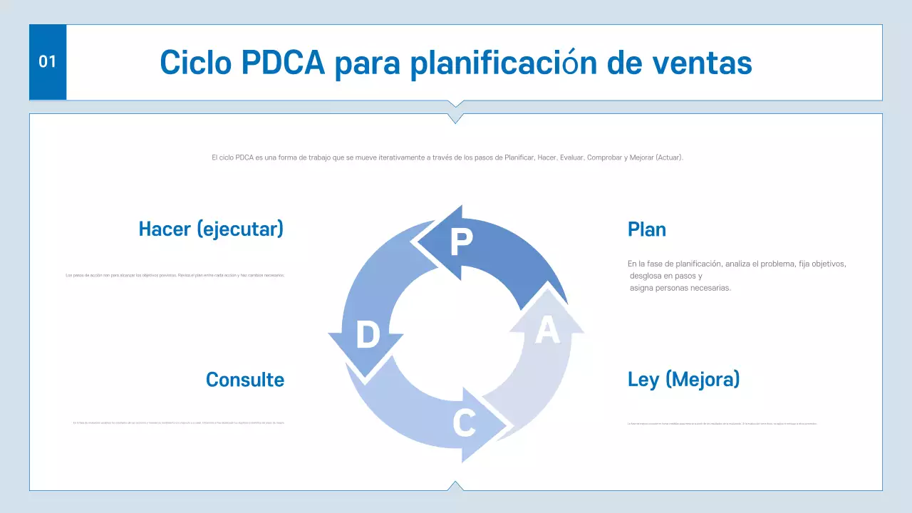 Folleto Blue Modern Business