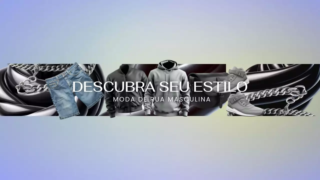 Cinzento Urban Men Fashion YouTube Channel Art