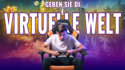 Blaue futuristische Weltraumwerbung