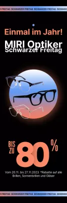Optiker Schwarz Modern Schwarzer Freitag