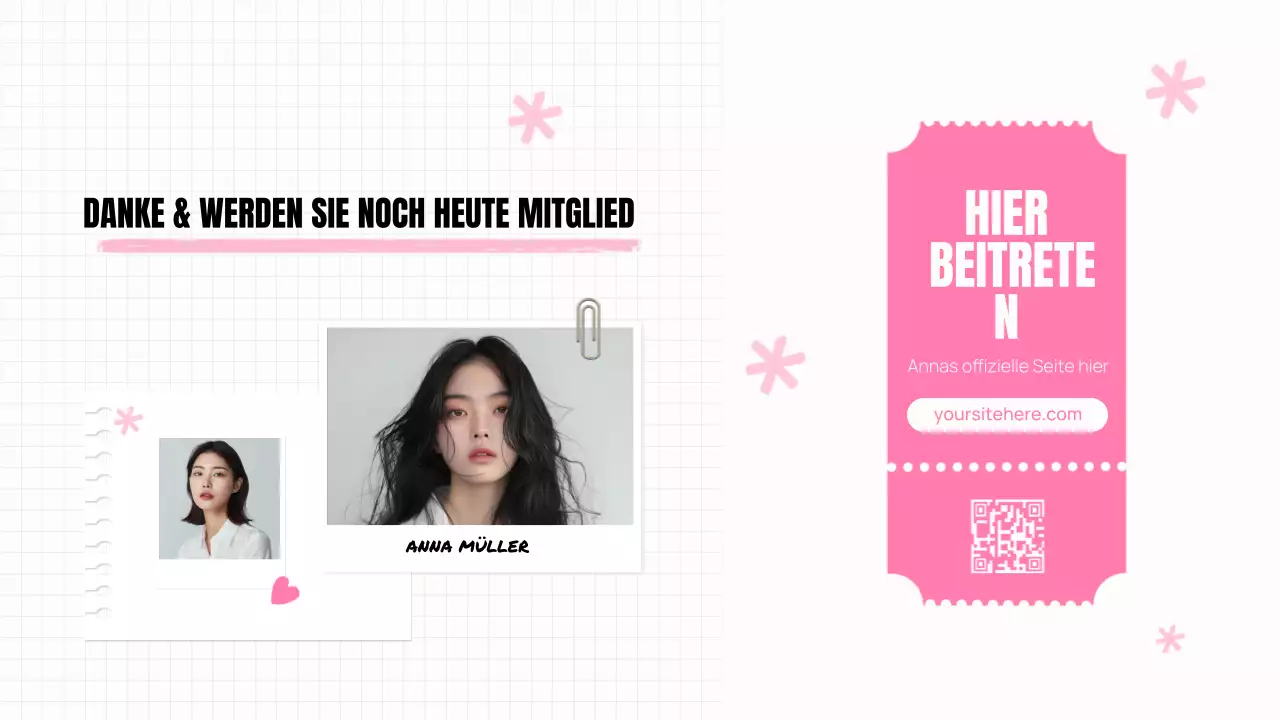 TRENDY ÄSTHETISCH STILVOLL K-DRAMA PITCH DECK SCHAUSPIELERIN PRÄSENTATION