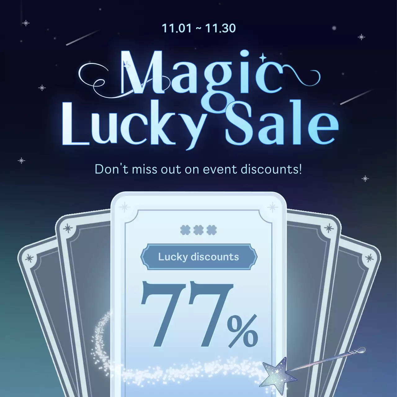 Bài đăng trên mạng xã hội về chương trình khuyến mại Blue Fantasy