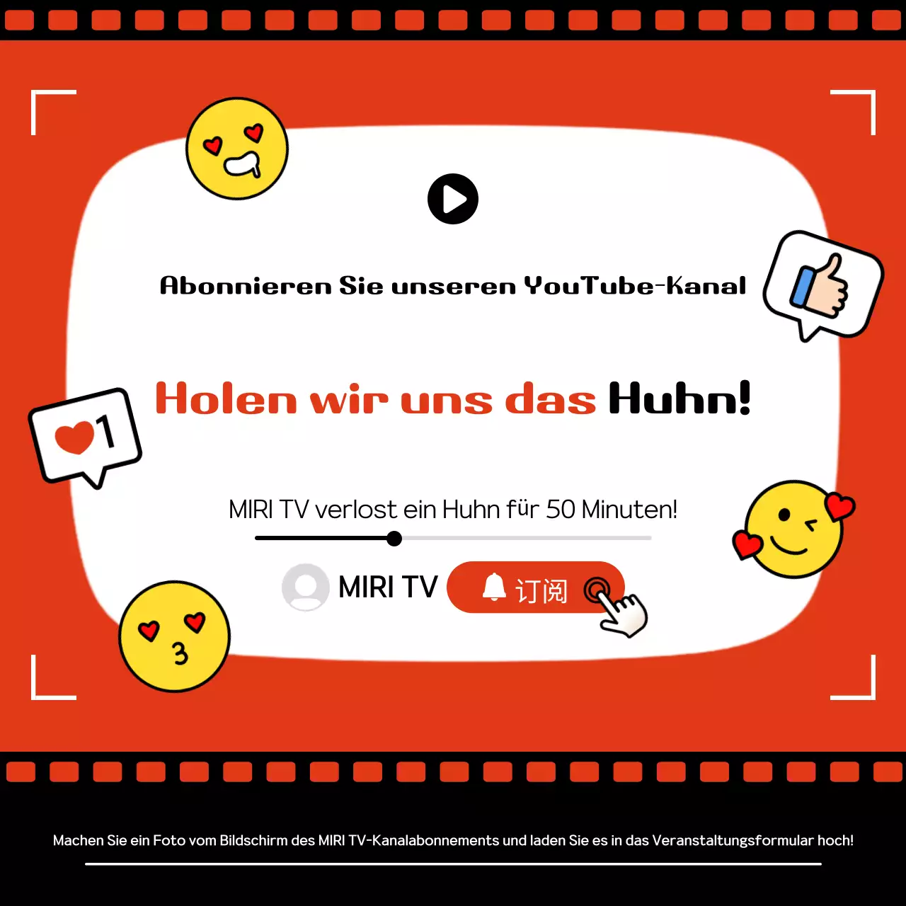 Orange Pop Social Media Veranstaltung