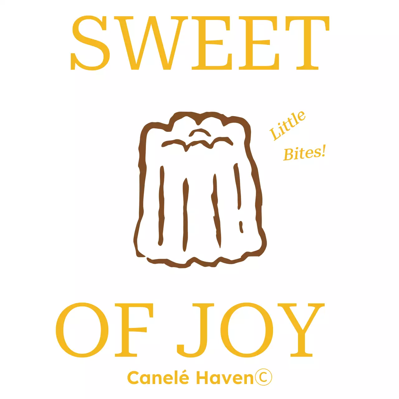 Iklan makanan penutup sederhana berwarna coklat