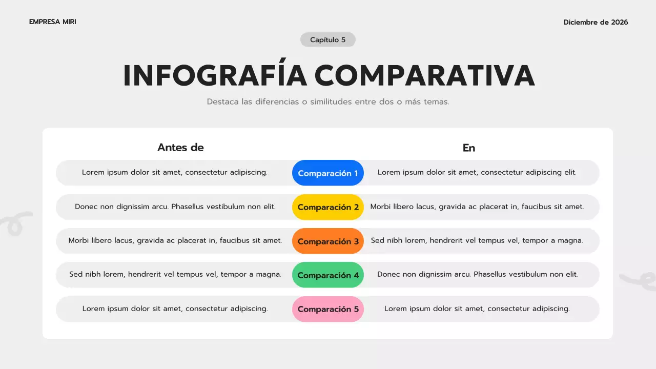 guía de infografía moderna azul