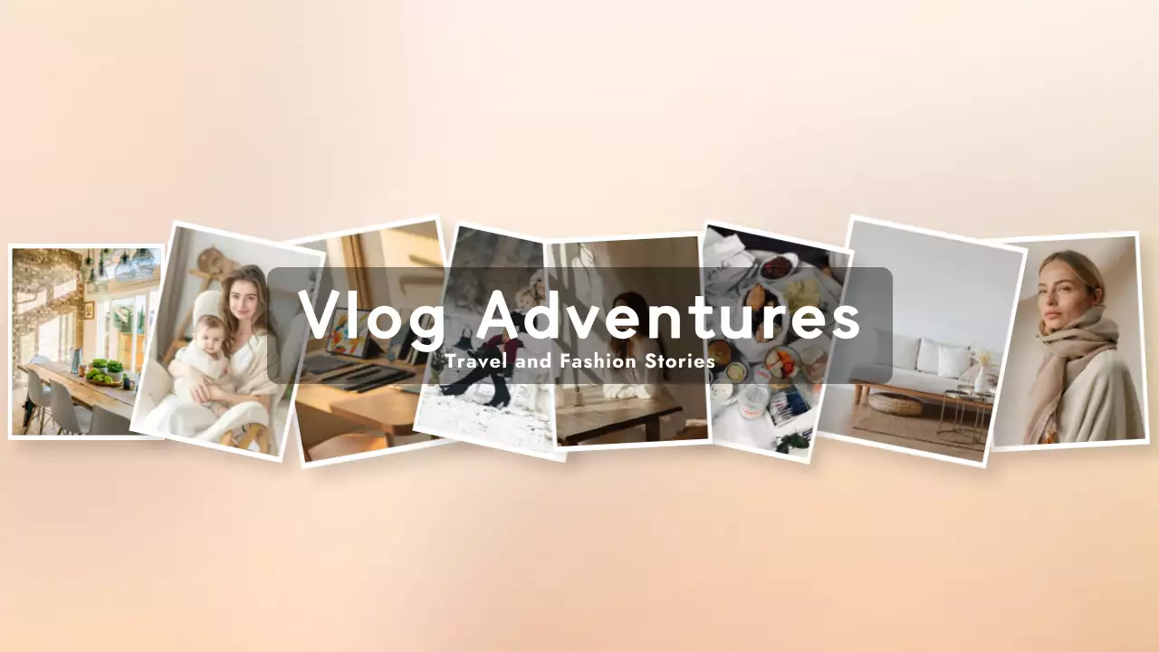 Beige Modern Vlog Guide YouTube Thumbnail