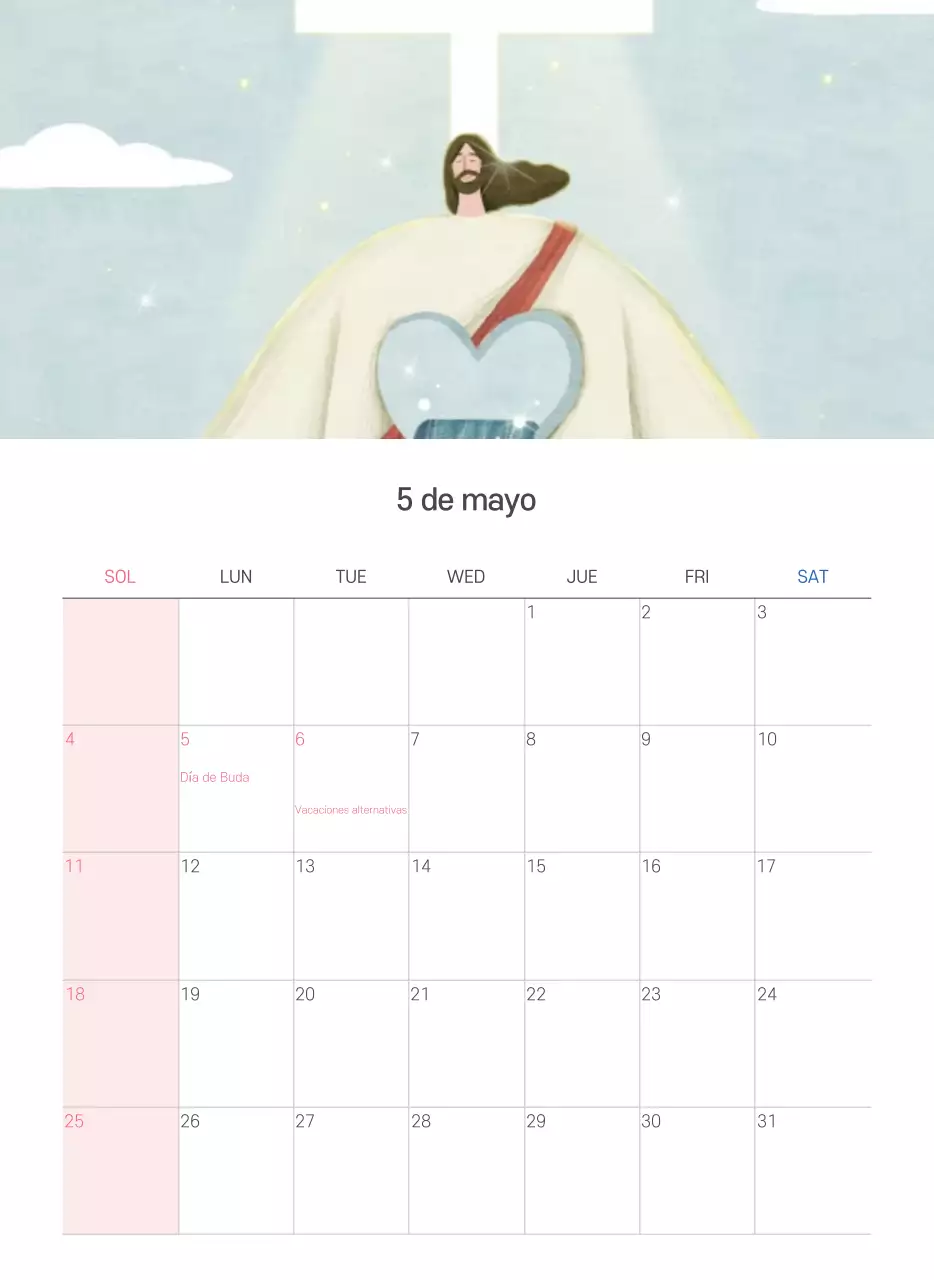 Pastel limpio ilustración iglesia