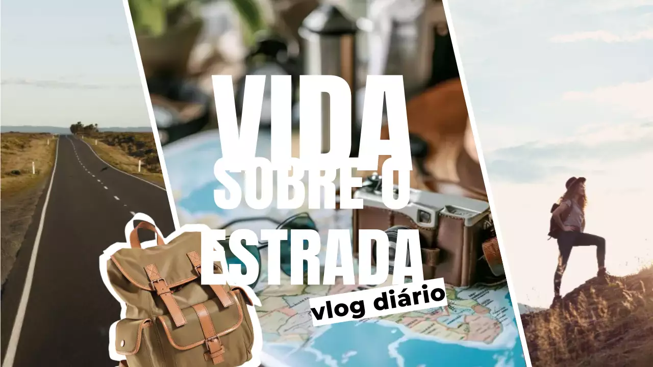 castanho azul verde viagem vlog estilo moderno
