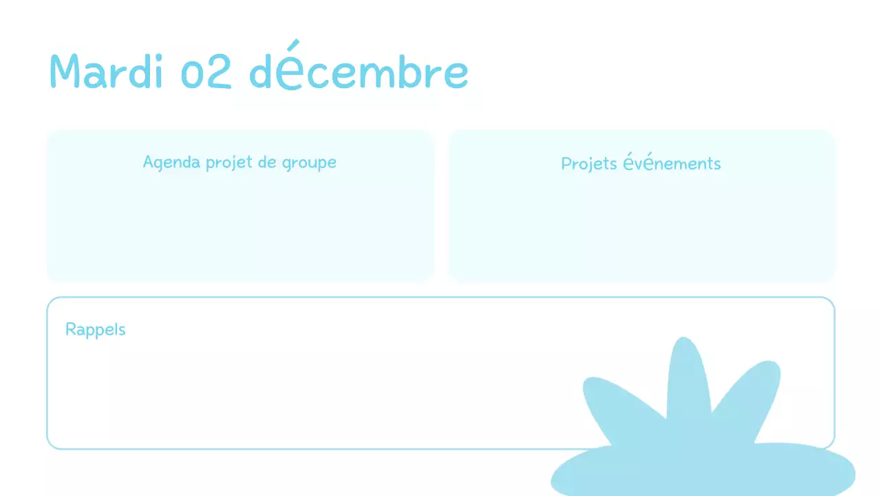 agenda de la classe de pastel présentation mignonne