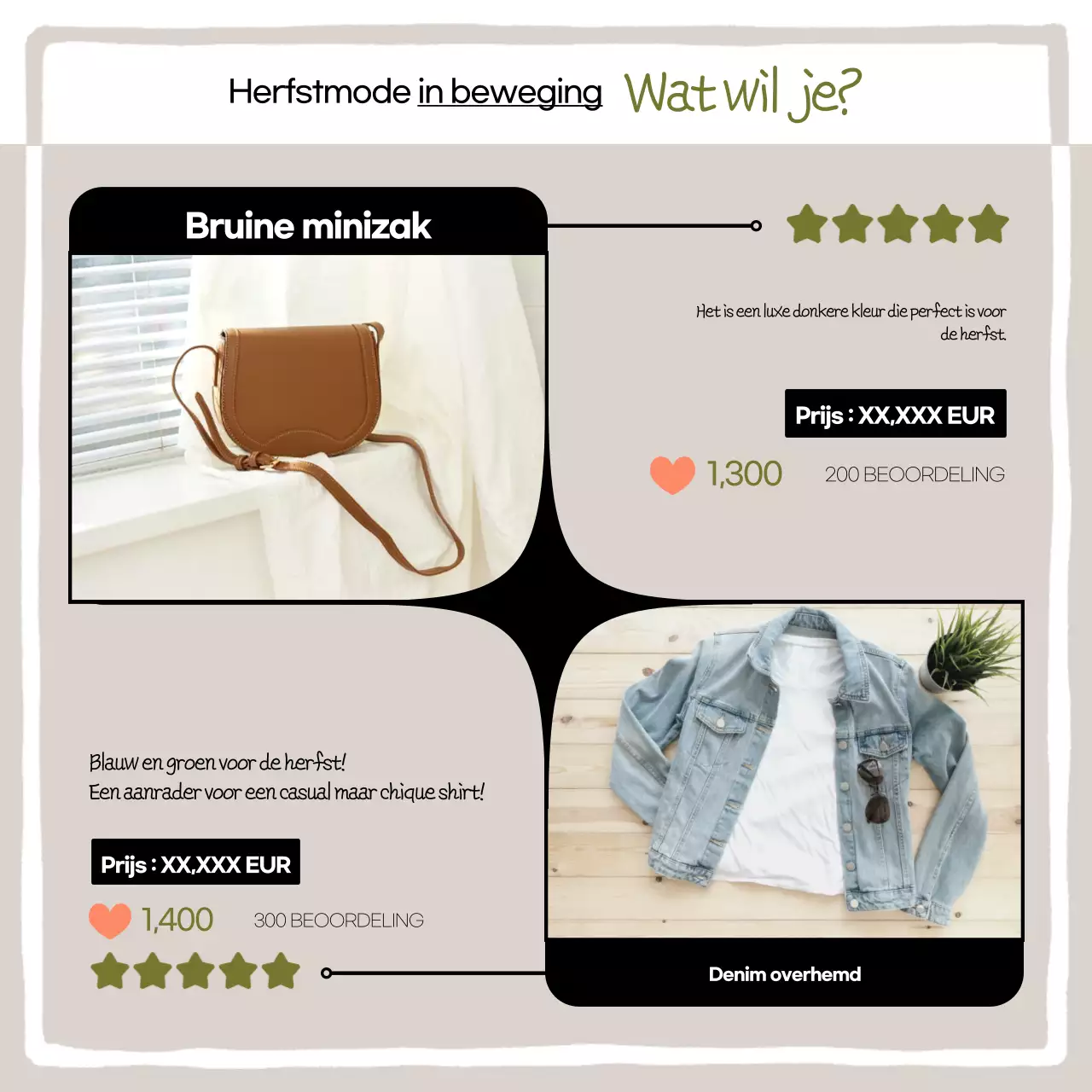 Khaki Pop advertentie op sociale media