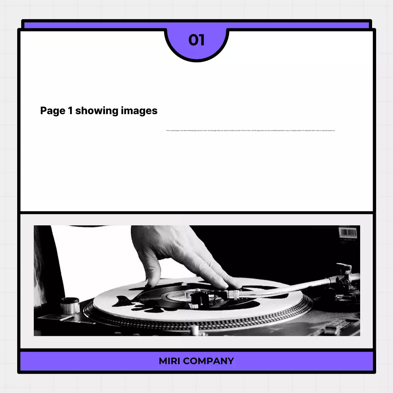 Purple Simple Content Layout Guide Instagram Carousel