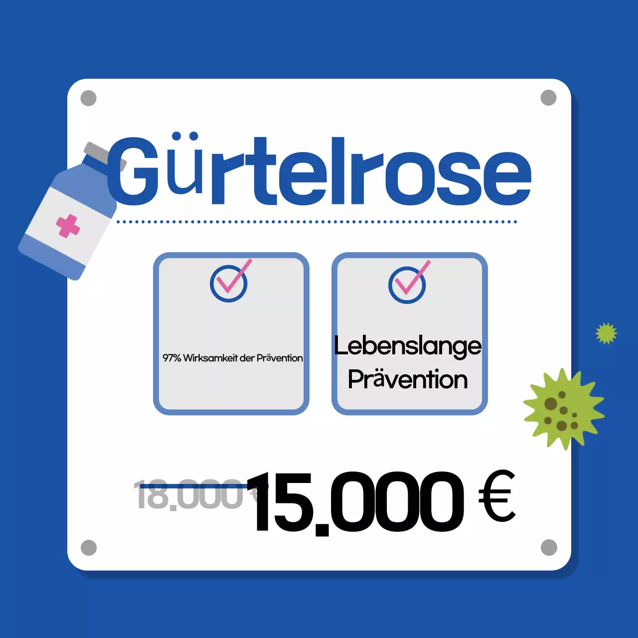 Grau Einfacher Leitfaden für Impfungen