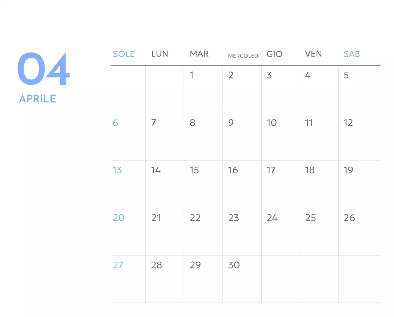 Calendario con foto tracciatore di obiettivi con un tocco di blu