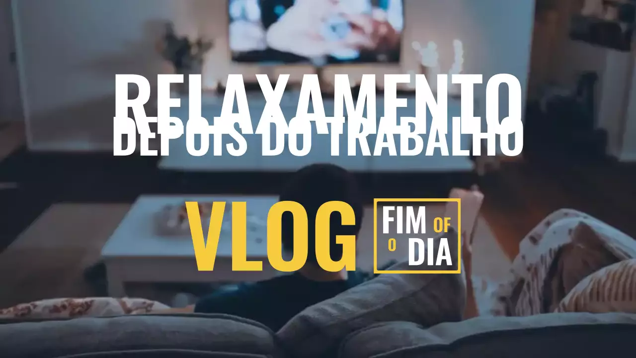 Azul relaxar depois do trabalho vlog estilo moderno