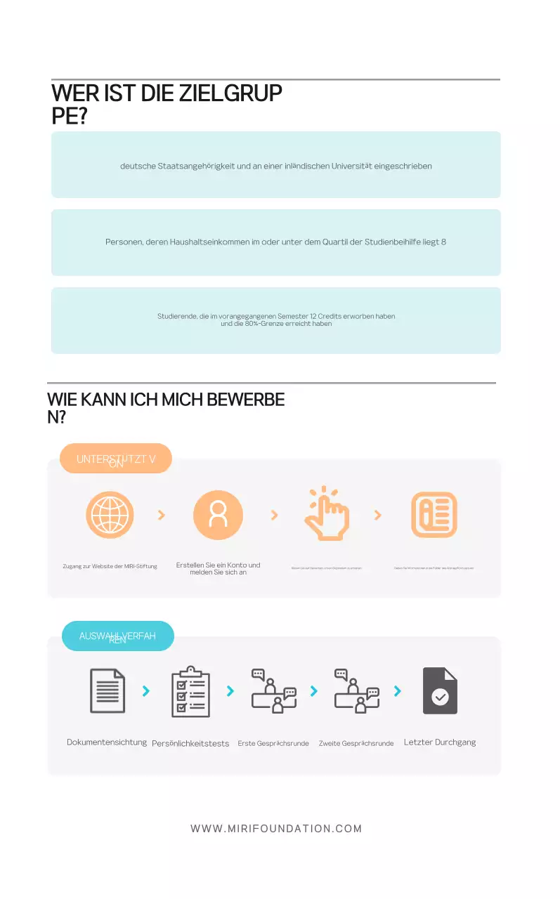 Beige Neat Stipendienführer