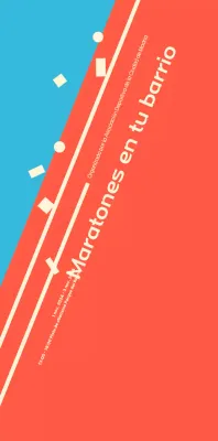 Maratón naranja brillante