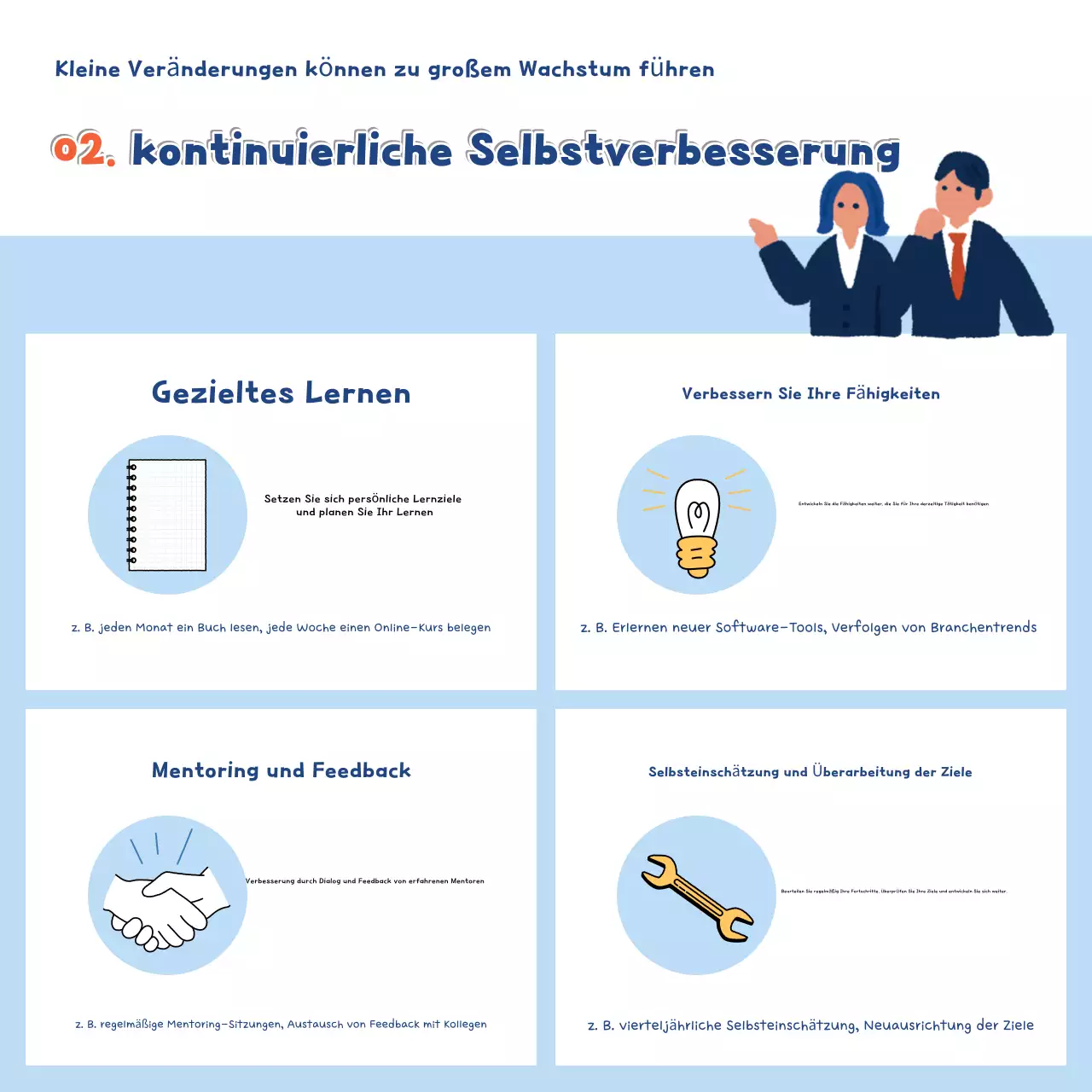 Hellblauer moderner Arbeitsplatz kommuniziert Wachstum