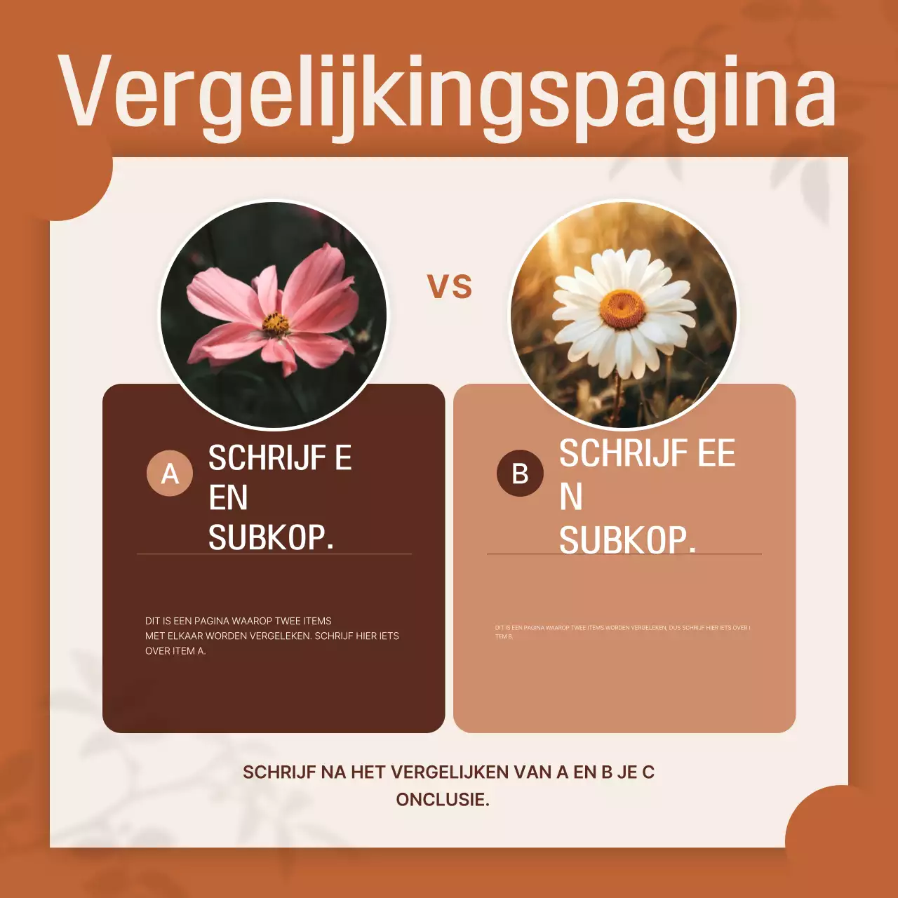 Oranje eenvoudige ontwerpdocumentatie