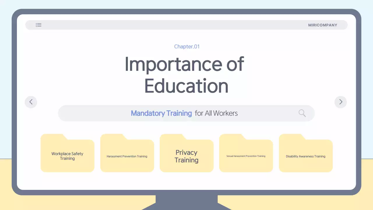 Apresentação do Guia de Treinamento Blue Modern