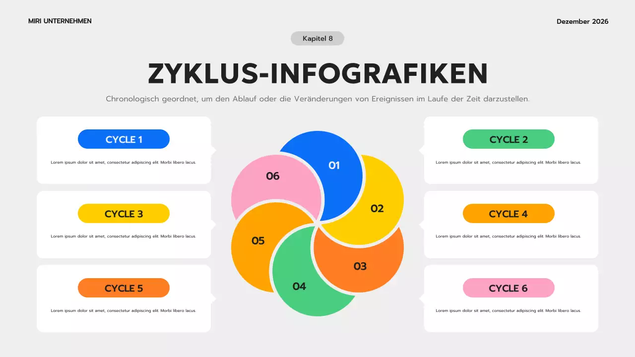 blaue moderne Infografik Leitfaden