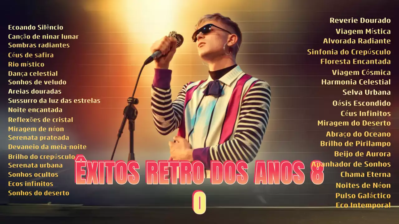lista de reprodução de música retro amarela