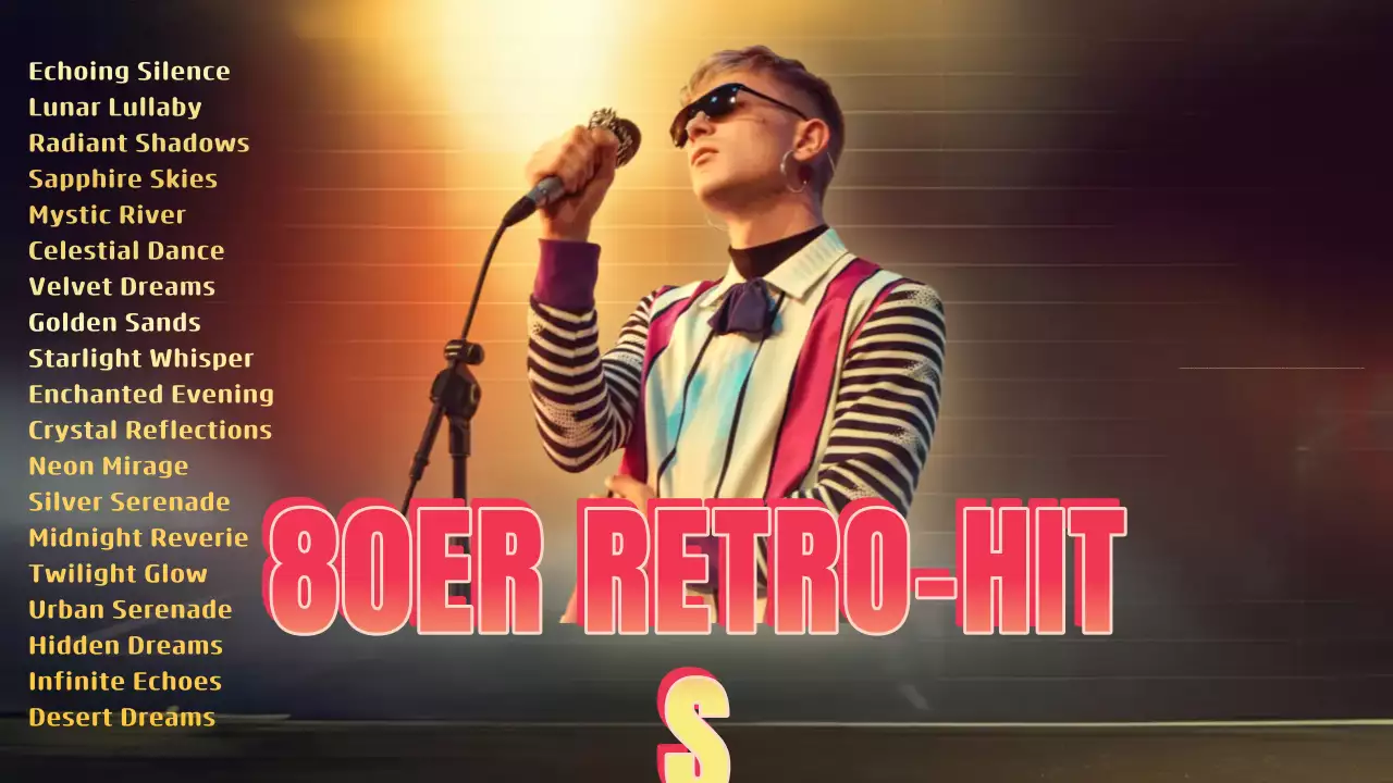 gelbe Retro-Musik-Wiedergabeliste