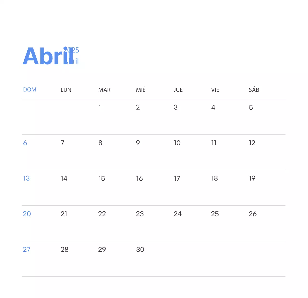Calendario motivacional con ilustraciones llenas de energía y citas positivas sobre fondo azul claro