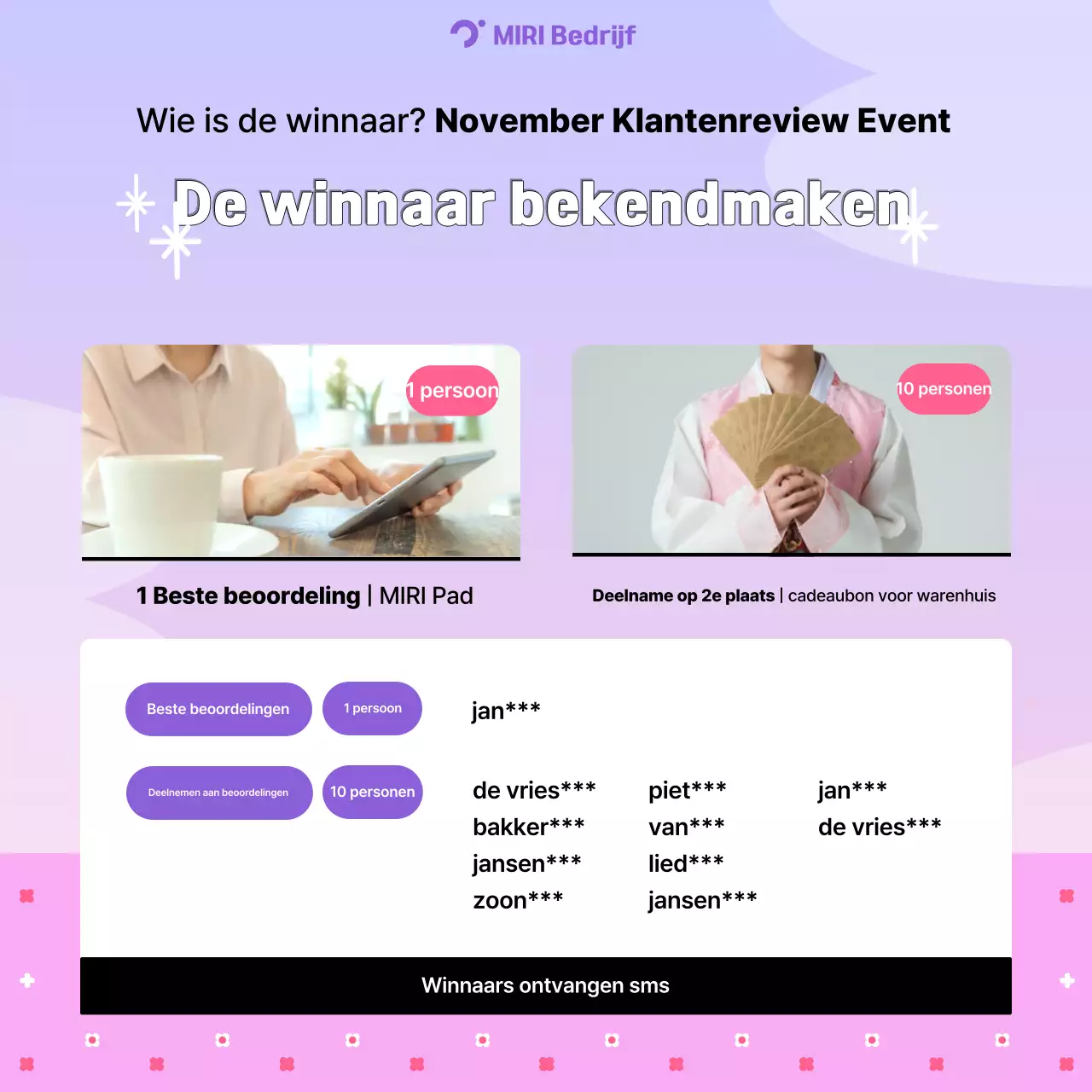 Mauve Neat Evenement Aankondiging