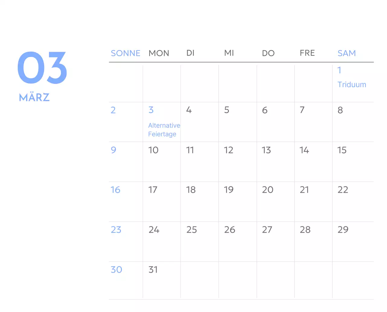 Foto-Zielverfolgungskalender mit einem Hauch von Blau