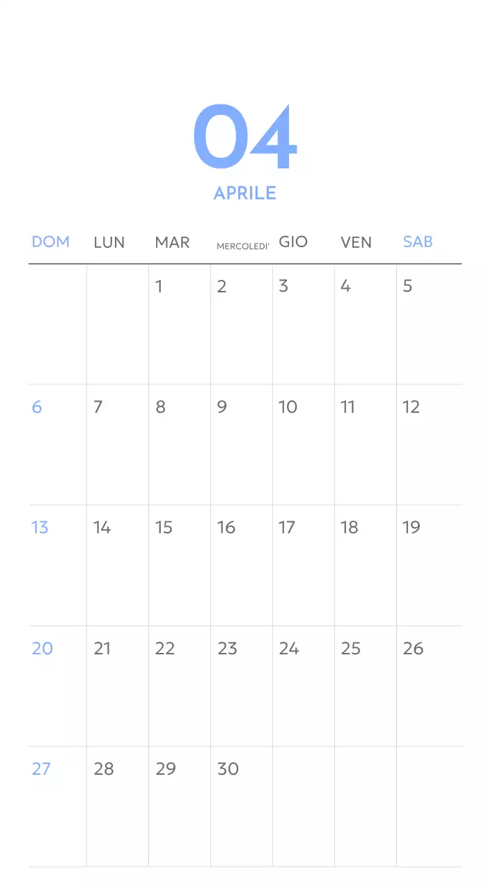 Calendario con foto tracciatore di obiettivi con un tocco di blu