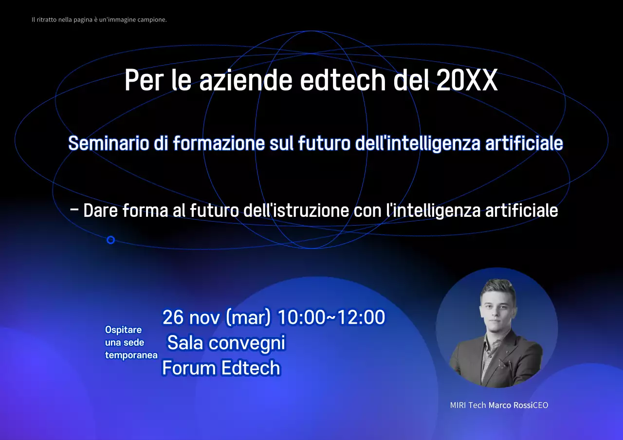 Promuovere seminari di formazione moderna sul blu
