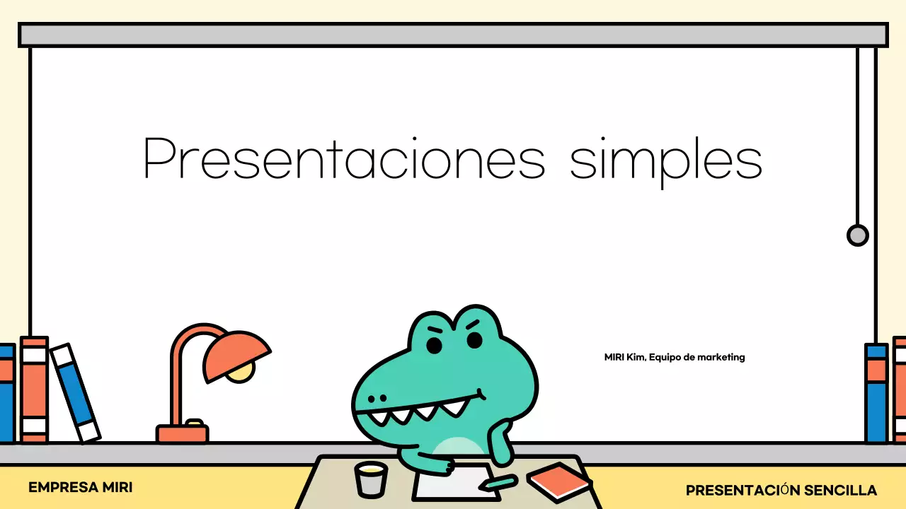 Explicación de la presentación de Mint Simple
