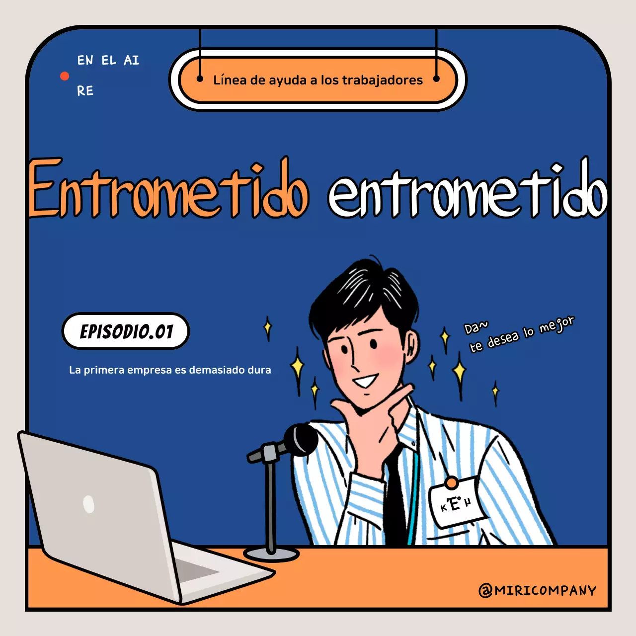 Anuncio de dibujos animados de Orange Pop