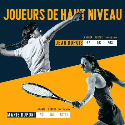 navy modern tennis promotion