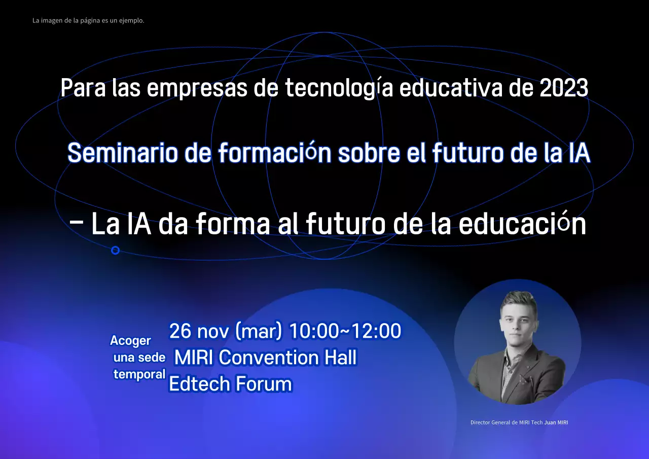 Promover seminarios de formación blue modern