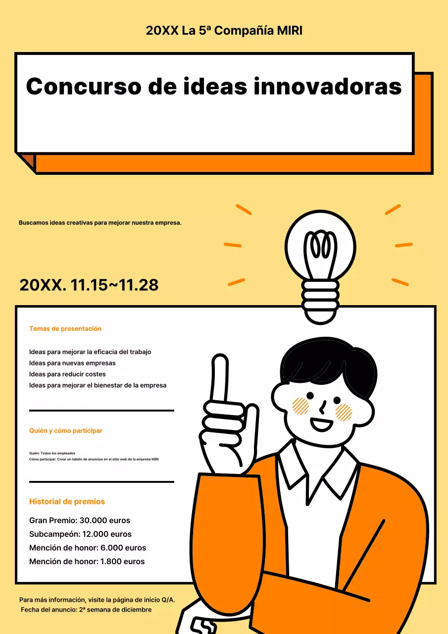 Evento del concurso Yellow Simple Idea