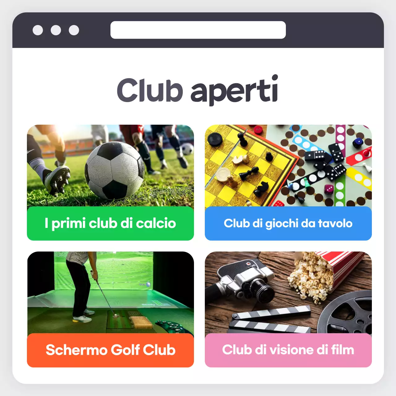 Azzurro semplice come creare un club aziendale comunicare informazioni