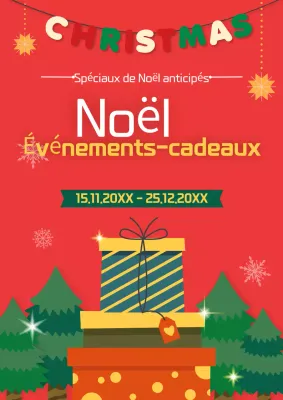 Manifestations de Noël en rouge