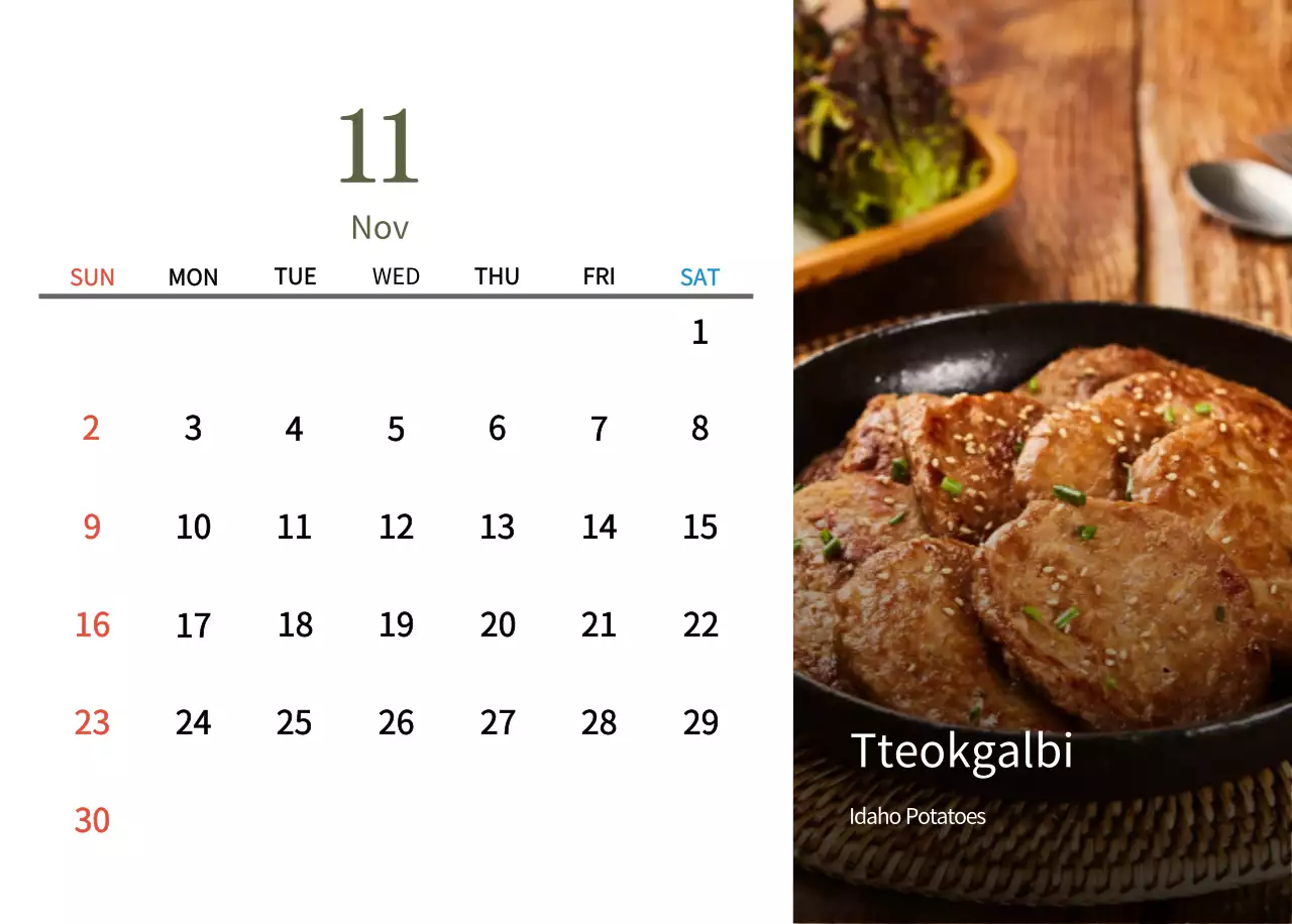 Kalender Makanan Tradisional Krem