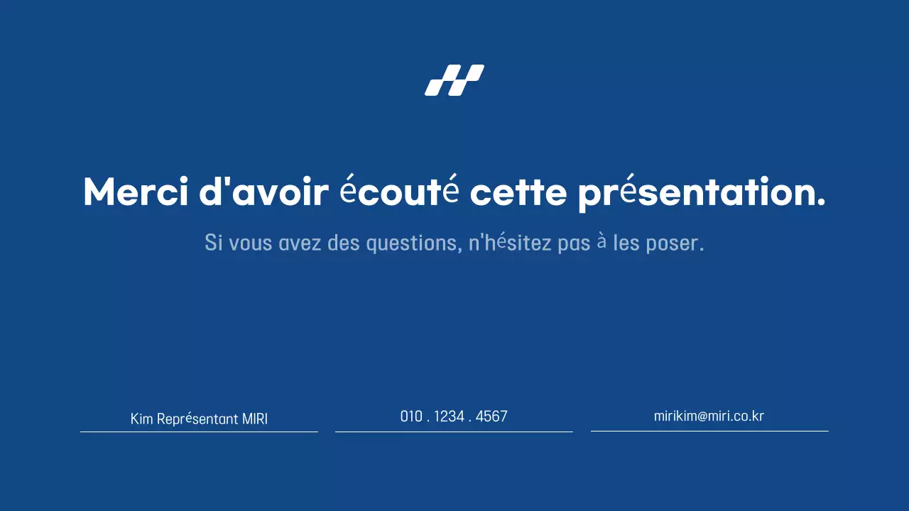 Rapport de présentation simple en bleu et gris, facile et rapide à éditer