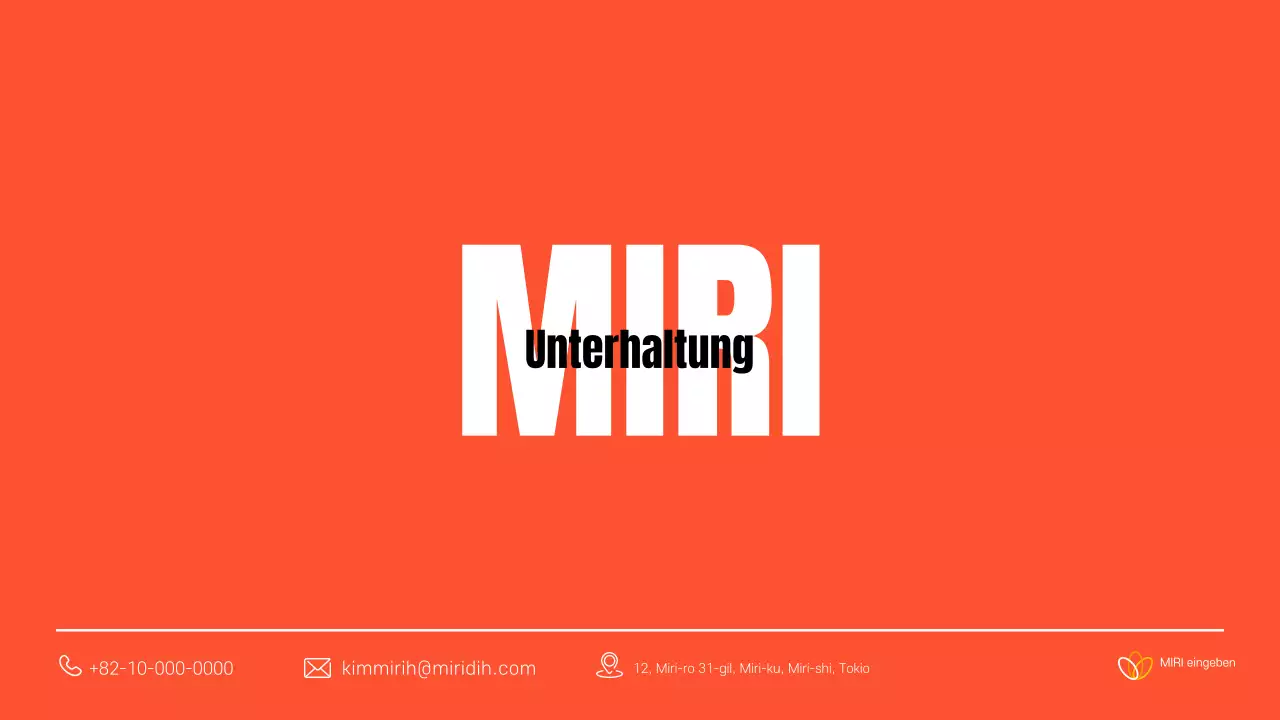 Förderung der orangefarbenen Retro- und Kitschunterhaltung