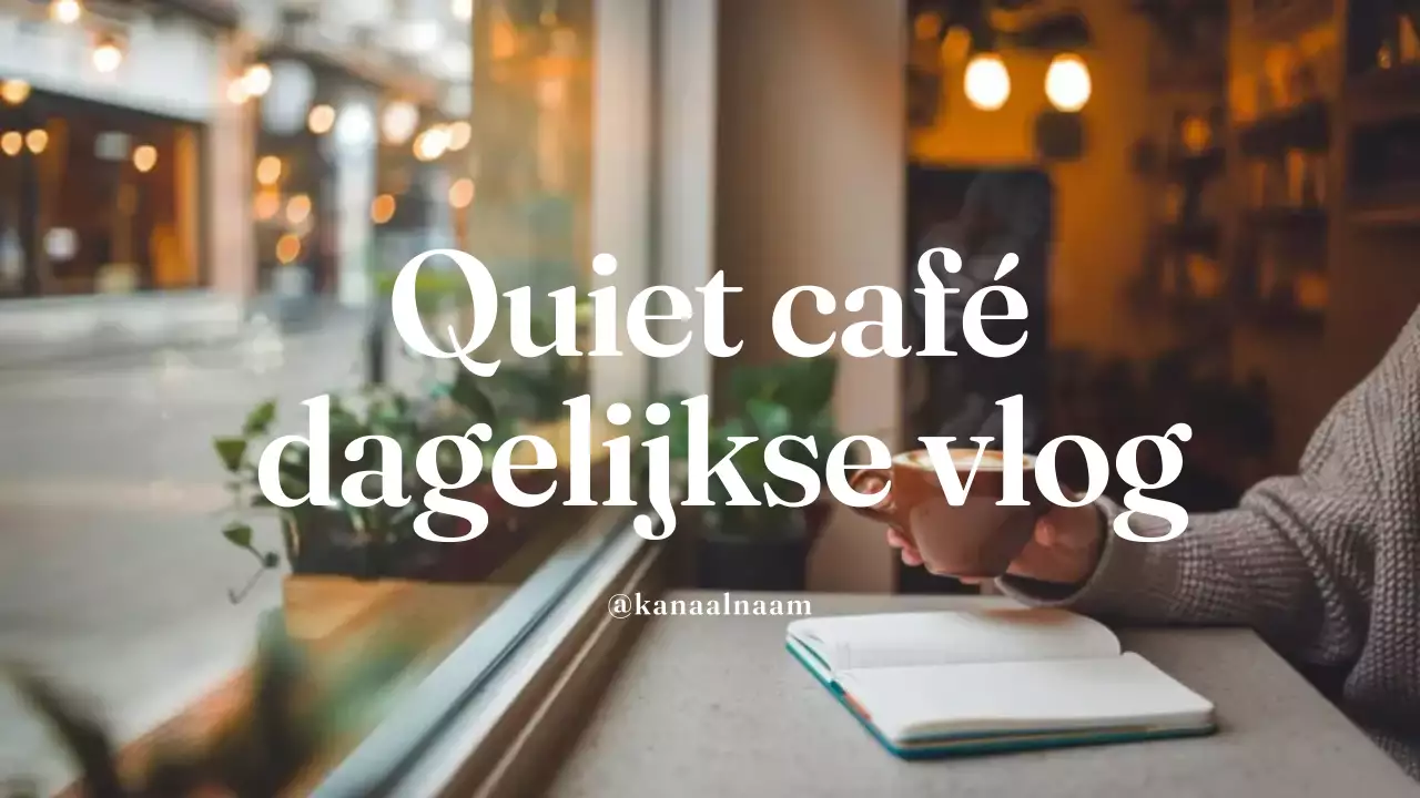 beige bruin rustig café dagelijkse vlog moderne stijl