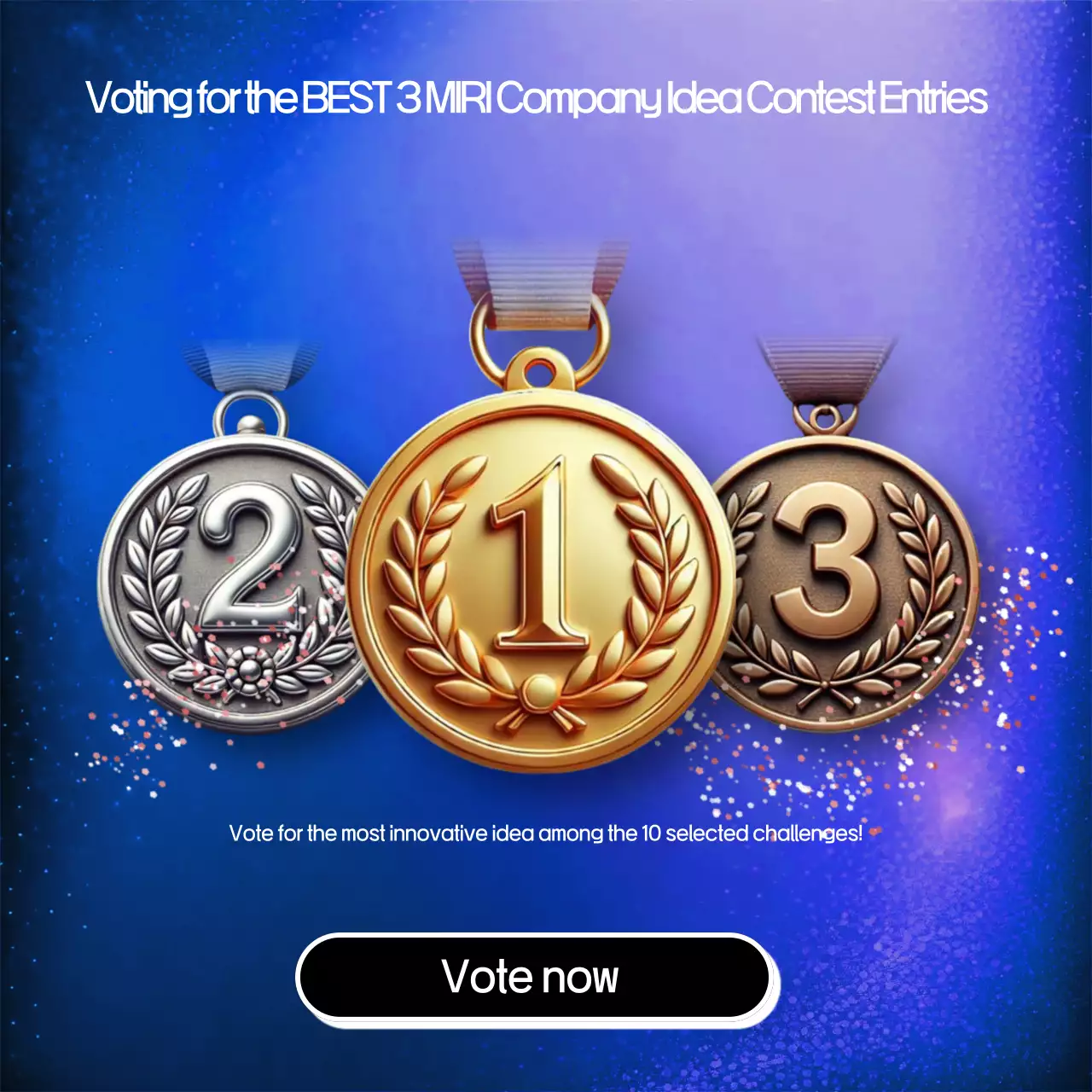 Anúncio do Concurso Blue Modern nas Redes Sociais