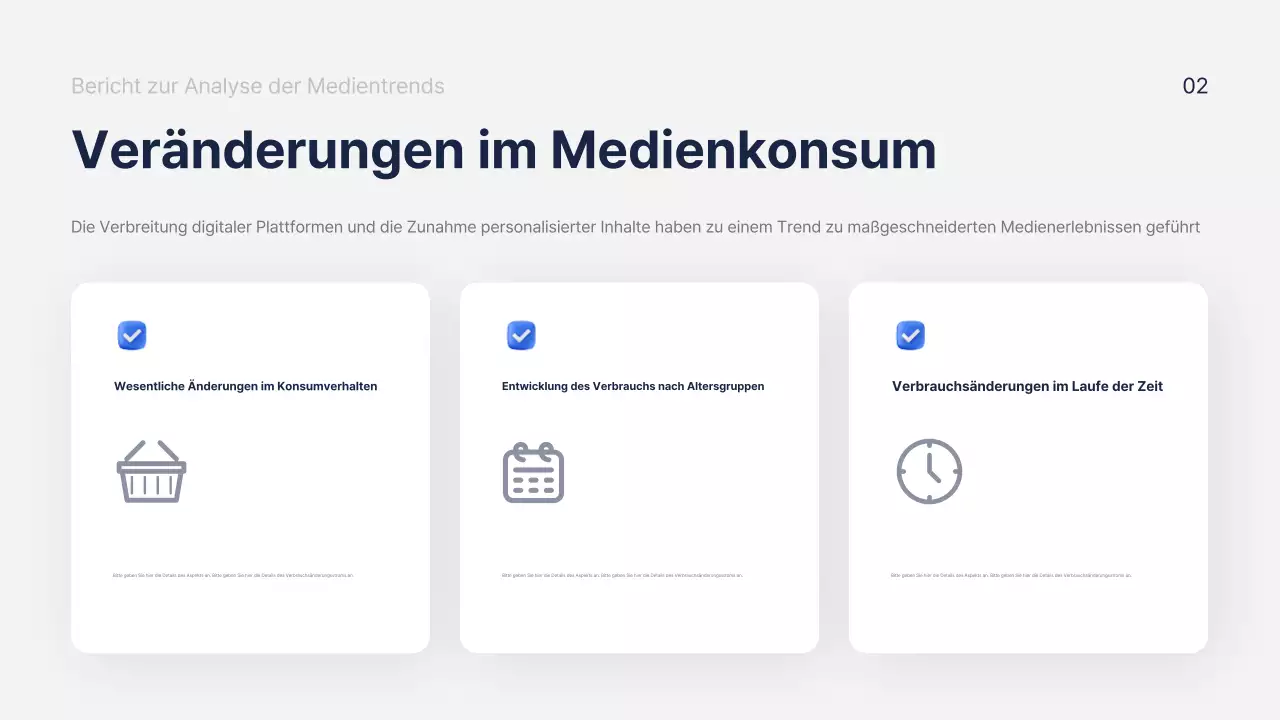 Navy Blue Modern Marketing Analytics Bericht