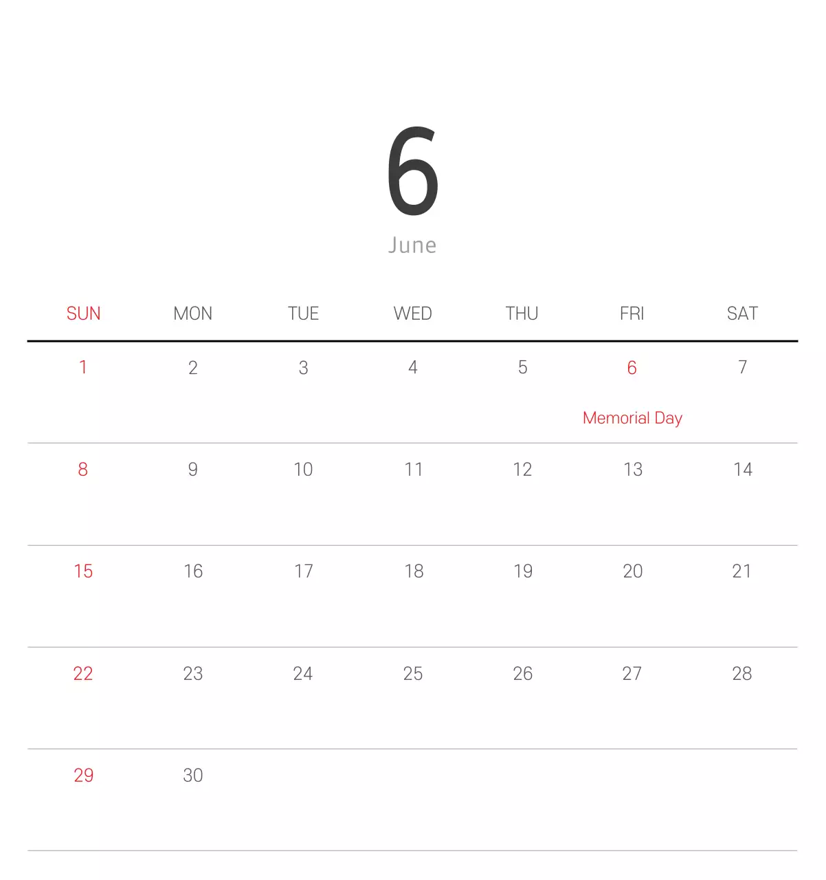 White clean botanical nature calendar