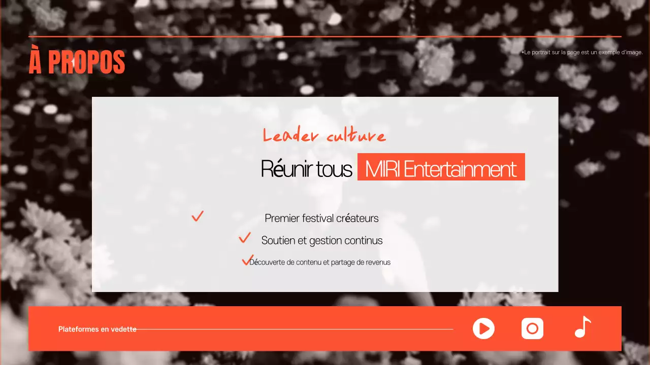 Promouvoir les divertissements rétro et kitsch à l'orange